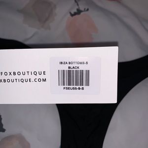 White fox boutique Ibiza black bikini bottoms